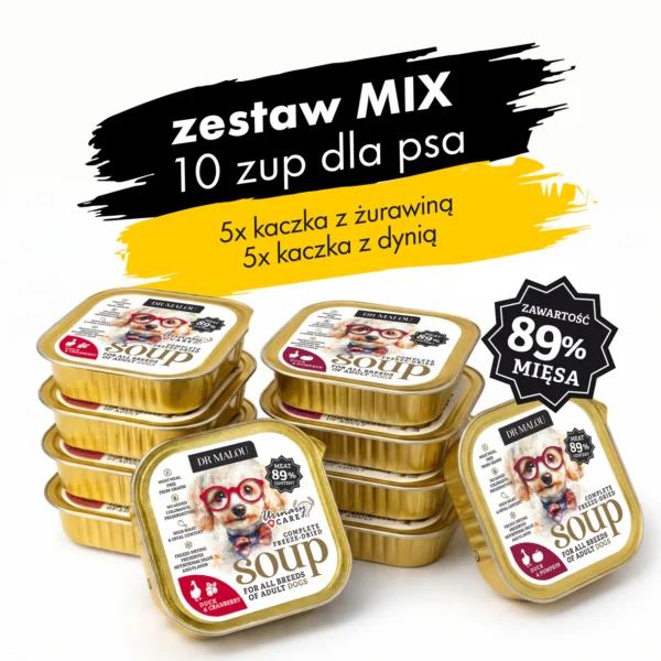 1 Zestaw Zupek liofilizowanych dla PSA Mix (5x Żurawina Urinary, 5x Dynia)